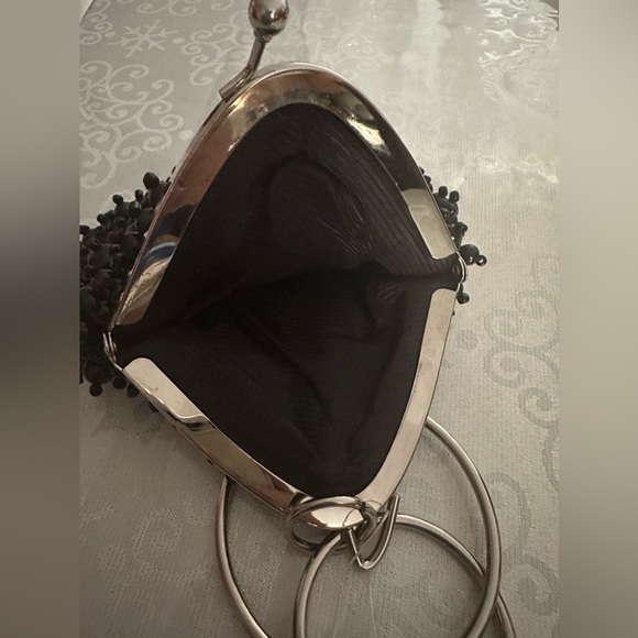 Vintage Beaded Black Purse - Picture 6 of 8